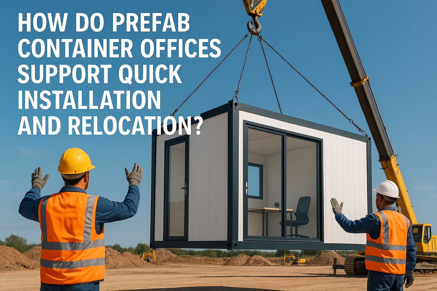 สำนักงานคอนเทนเนอร์สำเร็จรูปรองรับการติดตั้งและย้ายอย่างรวดเร็วได้อย่างไร